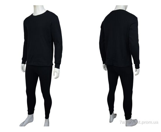 Термобілизна чоловіча Зима 777 black (3 шт. р.сіткаM-3XL) "Textile" недорого оптом від прямого постачальника, зображення 3