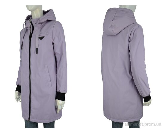 Фотография Куртка женская Весна/осень 22-10 violet (5 шт. р.сетка S-2XL) "Hope" недорого оптом от прямого поставщика, изображение 3