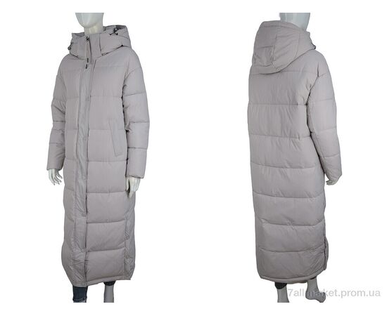 Фотография Пальто женское Зима H150 beige-grey (5 шт. р.сетка S-2XL) "Hope" недорого оптом от прямого поставщика, изображение 3