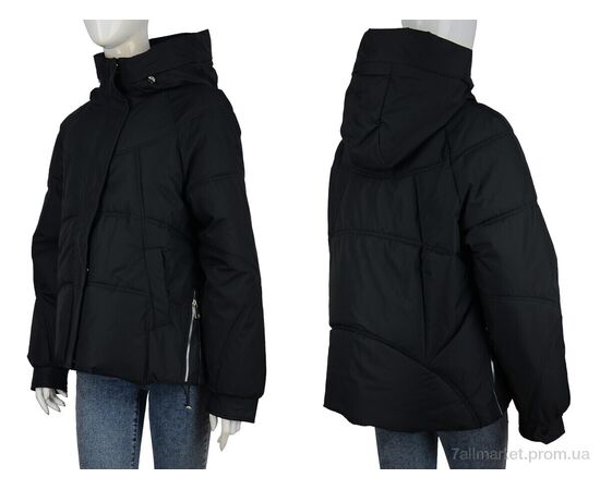 Куртка женская Весна/осень 8107 black (5 шт. р.сетка S-2XL) "Hope" недорого оптом от прямого поставщика, изображение 3 Фотография Куртка женская Весна/осень 8107 black (5 шт. р.сетка S-2XL) "Hope" недорого оптом от прямого поставщика, изображение 3