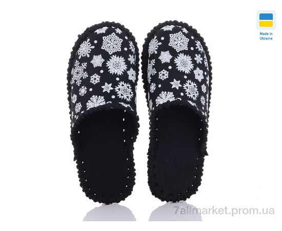 Фотография Тапки женские для дома Весна/осень 247W чорний (9 пар р.36-41) "Active" недорого оптом от прямого поставщика, изображение 2
