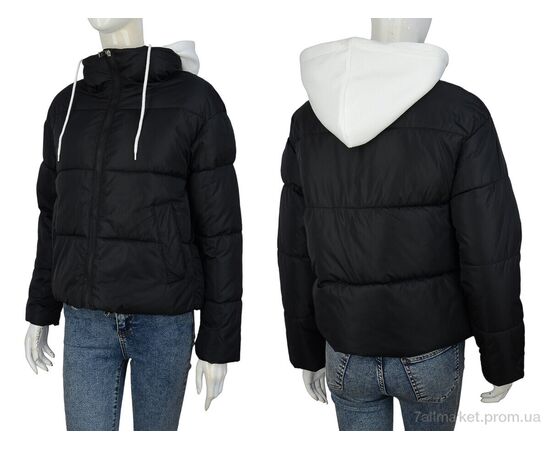 Фотография Куртка женская Весна/осень 2529 black (4 шт. р.сетка M-2XL) "Hope" недорого оптом от прямого поставщика, изображение 3