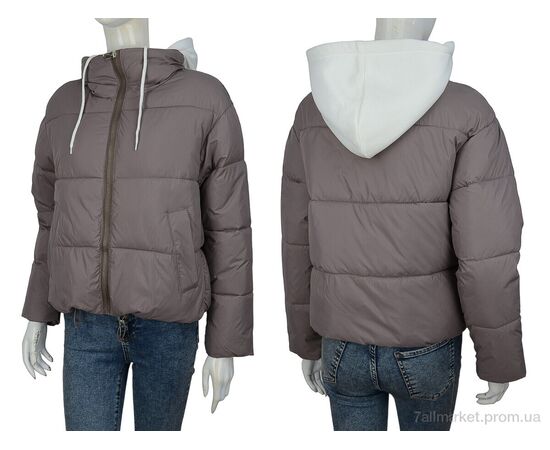 Фотография Куртка женская Весна/осень 2529 brown (4 шт. р.сетка M-2XL) "Hope" недорого оптом от прямого поставщика, изображение 3