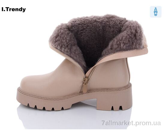 Черевики жіночі стильні Зима B7259-10 (6 пар р.36-41) "Trendy" недорого оптом від прямого постачальника, зображення 2