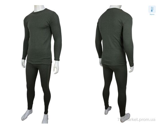 Термобілизна чоловіча Зима 778 хакі термо (6 шт. р.сіткаM-4XL) "Textile" недорого оптом від прямого постачальника, зображення 4