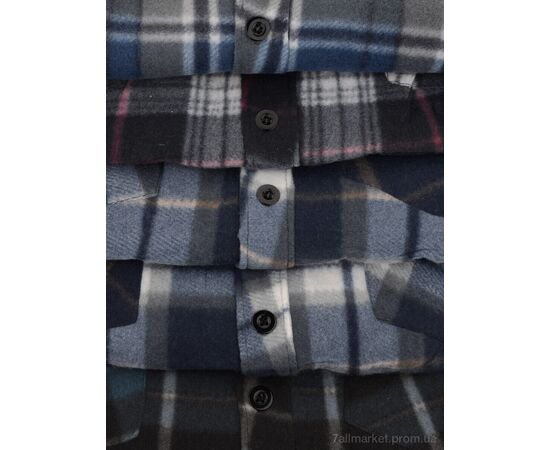 Чоловіча сорочка Весна/осінь 3317-1 mix (5 шт. р.сіткаXL-5XL) "Мир" недорого оптом від прямого постачальника, зображення 4
