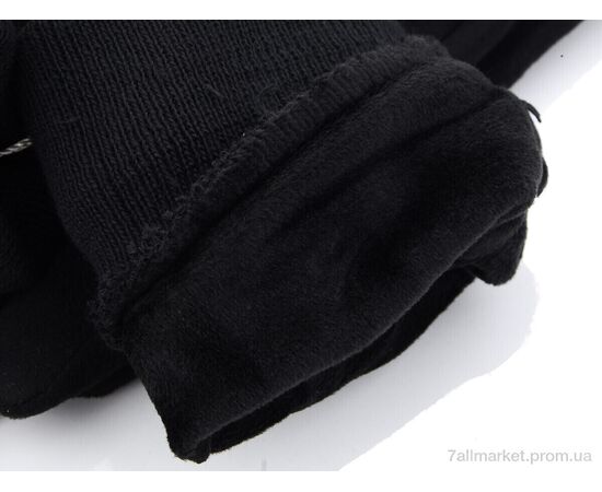 Рукавички жіночі Весна/осінь 04 замш манжет black (10 шт. р.сітка6,5-8,5) "KUINH" недорого оптом від прямого постачальника, зображення 3