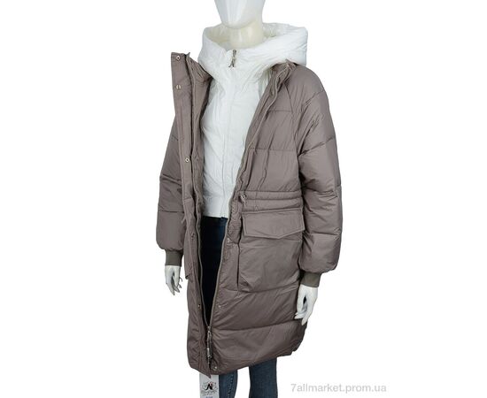 Куртка жіноча Весна/осінь 9116 coffe (4 шт. р.сіткаS-XL) "Hope" недорого оптом від прямого постачальника, зображення 2