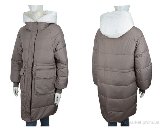 Куртка жіноча Весна/осінь 9116 coffe (4 шт. р.сіткаS-XL) "Hope" недорого оптом від прямого постачальника, зображення 4