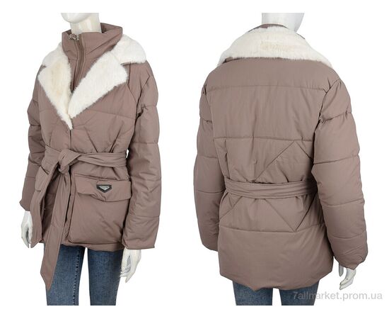 Куртка жіноча Весна/осінь 8051 brown (4 шт. р.сіткаM-2XL) "Hope" недорого оптом від прямого постачальника, зображення 3