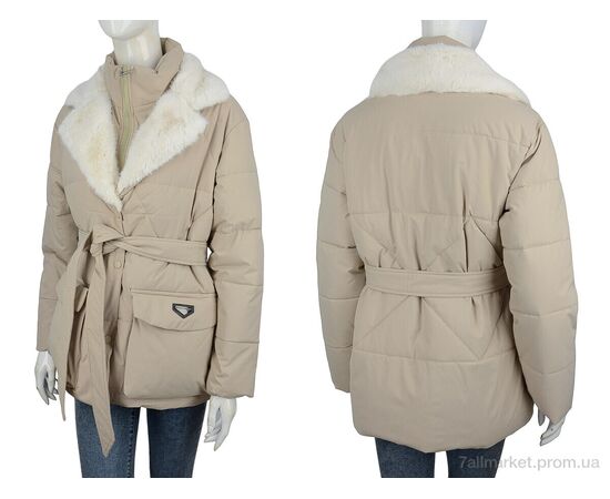 Куртка жіноча Весна/осінь 8051 d.beige (4 шт. р.сіткаM-2XL) "Hope" недорого оптом від прямого постачальника, зображення 3