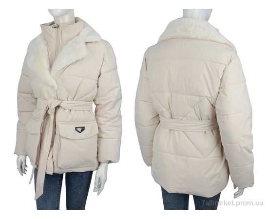 Куртка жіноча Весна/осінь 8051 beige (4 шт. р.сіткаM-2XL) "Hope" недорого оптом від прямого постачальника, зображення 3