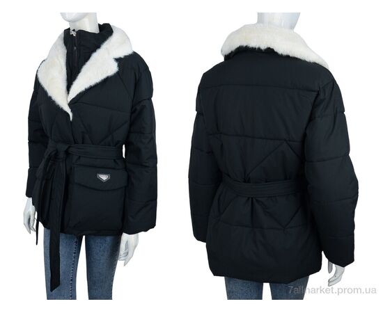 Куртка жіноча Весна/осінь 8051 black (4 шт. р.сіткаM-2XL) "Hope" недорого оптом від прямого постачальника, зображення 3