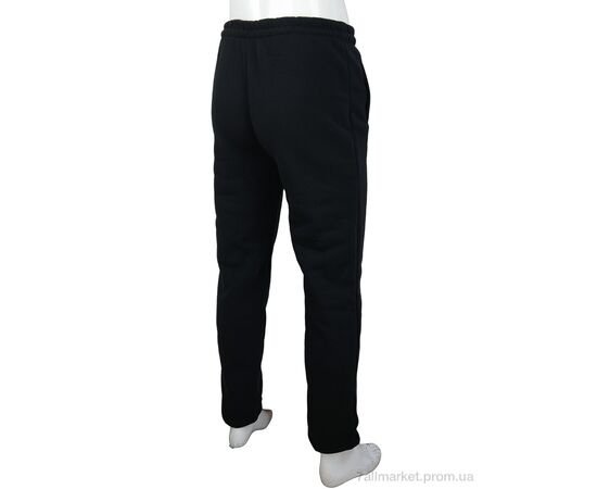 Спортивні штани чоловічі Зима 07153 black, флис (5 шт. р.сітка52-60) "Obuvok" недорого оптом від прямого постачальника, зображення 2