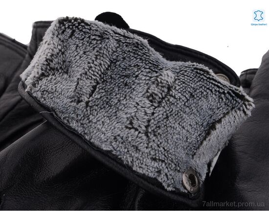 Чоловічі рукавиці Зима G111М шкіра-хутро black (10 шт. р.сітка10-12) "KUINH" недорого оптом від прямого постачальника, зображення 2 Чоловічі рукавиці Зима G111М шкіра-хутро black (10 шт. р.сітка10-12) "KUINH" недорого оптом від прямого постачальника, зображення 2