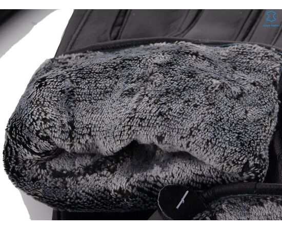 Фотография Перчатки мужские Зима G114М шкіра-хутро black (10 шт. р.сетка 10-12) "KUINH" недорого оптом от прямого поставщика, изображение 2