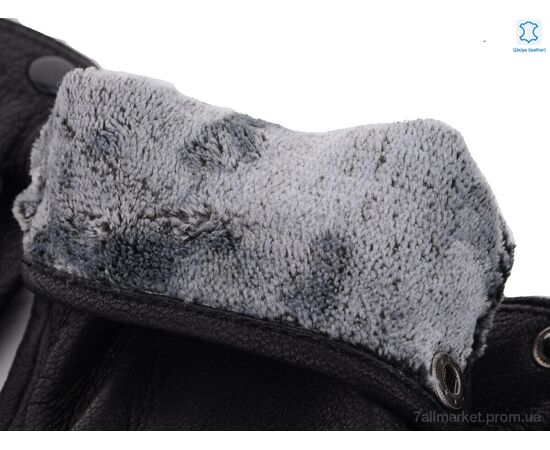 Фотография Перчатки мужские Зима S111М шкіра оленя-махра black (10 шт. р.сетка 10-12) "KUINH" недорого оптом от прямого поставщика, изображение 2