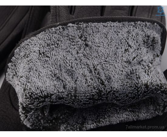 Фотография Перчатки мужские Зима S114М шкіра оленя-махра black (10 шт. р.сетка 10-12) "KUINH" недорого оптом от прямого поставщика, изображение 2