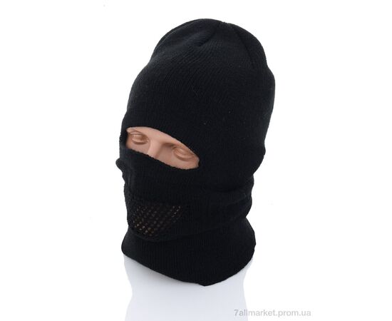 Фотография Шапка мужская Зима Шапка-балак. чорний (3 шт. р.сетка One size) "VIOLA" недорого оптом от прямого поставщика, изображение 2
