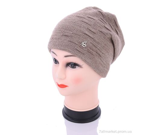 Жіноча шапка Зима Mimoza mix (6 шт. р.сітка56-59) "TUZZI" недорого оптом від прямого постачальника, зображення 2