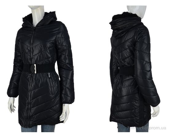 Куртка женская Зима 906-2 black (07095) (3 шт. р.сетка L-2XL) "Obuvok" недорого оптом от прямого поставщика, изображение 3 Фотография Куртка женская Зима 906-2 black (07095) (3 шт. р.сетка L-2XL) "Obuvok" недорого оптом от прямого поставщика, изображение 3