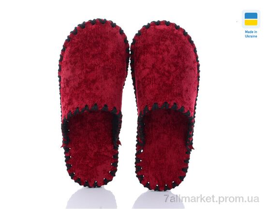 Фотография Тапки женские для дома Весна/осень 422W bordo (9 пар р.36-41) "Active" недорого оптом от прямого поставщика, изображение 2