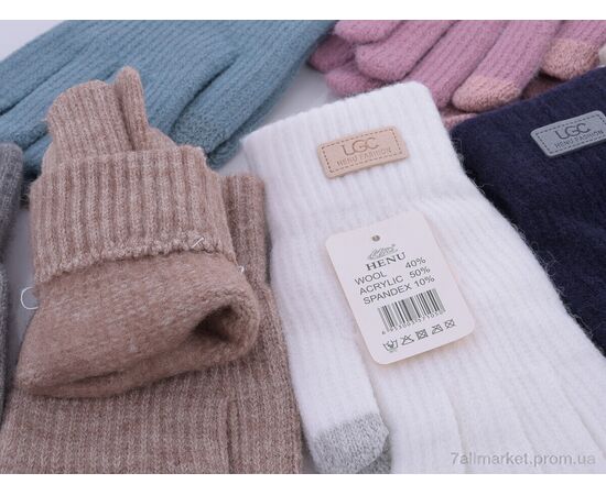 Перчатки женские Зима 7105 mix (12 шт. р.сетка 6,5-8,5) "KUINH" недорого оптом от прямого поставщика, изображение 2 Фотография Перчатки женские Зима 7105 mix (12 шт. р.сетка 6,5-8,5) "KUINH" недорого оптом от прямого поставщика, изображение 2