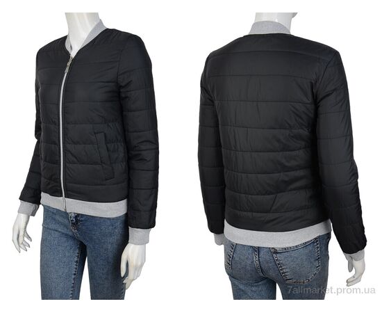 Куртка жіноча Весна/осінь БО-1 black (00961) (3 шт. р.сітка36-42) "Obuvok" недорого оптом від прямого постачальника, зображення 3 Куртка жіноча Весна/осінь БО-1 black (00961) (3 шт. р.сітка36-42) "Obuvok" недорого оптом від прямого постачальника, зображення 3