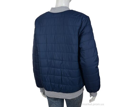 Куртка жіноча Весна/осінь БО-3 полоски blue (00930) (4 шт. р.сітка42-48) "Obuvok" недорого оптом від прямого постачальника, зображення 2 Куртка жіноча Весна/осінь БО-3 полоски blue (00930) (4 шт. р.сітка42-48) "Obuvok" недорого оптом від прямого постачальника, зображення 2