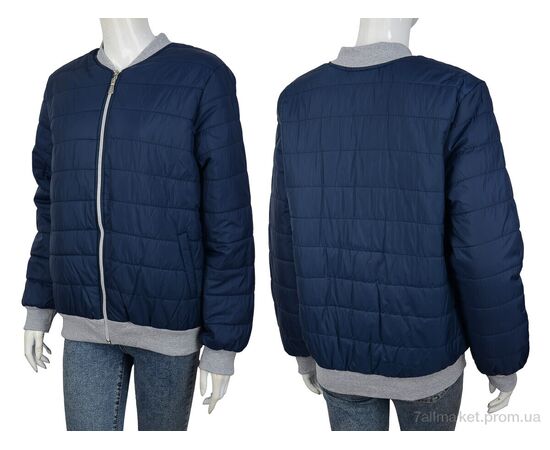 Куртка жіноча Весна/осінь БО-3 полоски blue (00930) (4 шт. р.сітка42-48) "Obuvok" недорого оптом від прямого постачальника, зображення 3 Куртка жіноча Весна/осінь БО-3 полоски blue (00930) (4 шт. р.сітка42-48) "Obuvok" недорого оптом від прямого постачальника, зображення 3