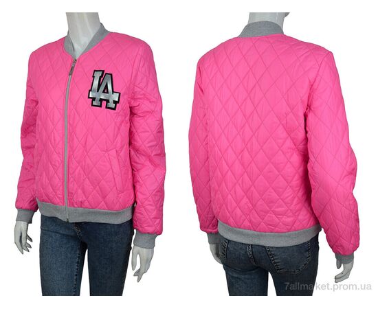 Куртка жіноча Весна/осінь БО5 pink (03959) (6 шт. р.сітка36-48) "Obuvok" недорого оптом від прямого постачальника, зображення 3