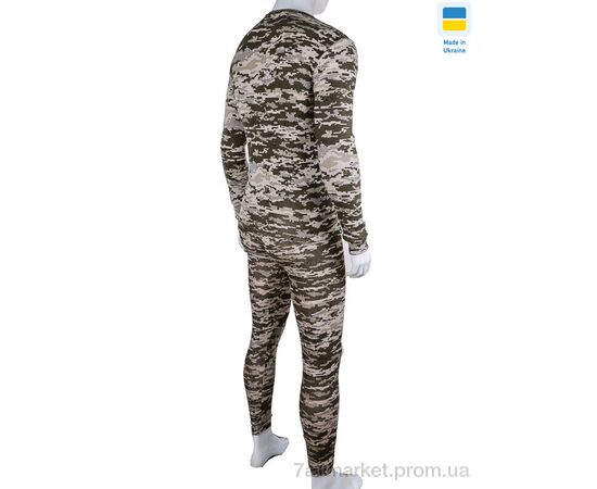 Фотография Термобельё мужское Весна/осень Комплект піксель1 з начісом байка (2 шт. р.сетка 2XL-3XL) "VIOLA" недорого оптом от прямого поставщика, изображение 2