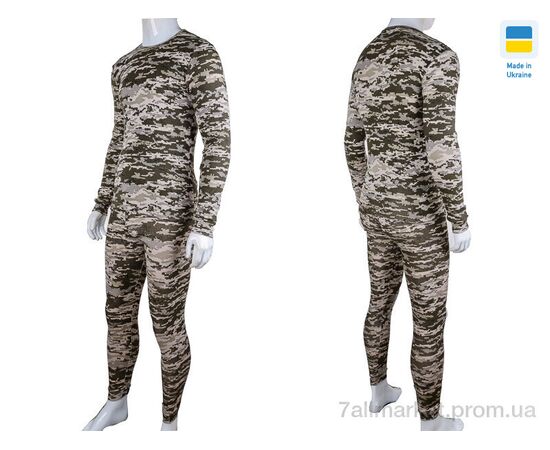 Фотография Термобельё мужское Весна/осень Комплект піксель1 з начісом байка (2 шт. р.сетка 2XL-3XL) "VIOLA" недорого оптом от прямого поставщика, изображение 3