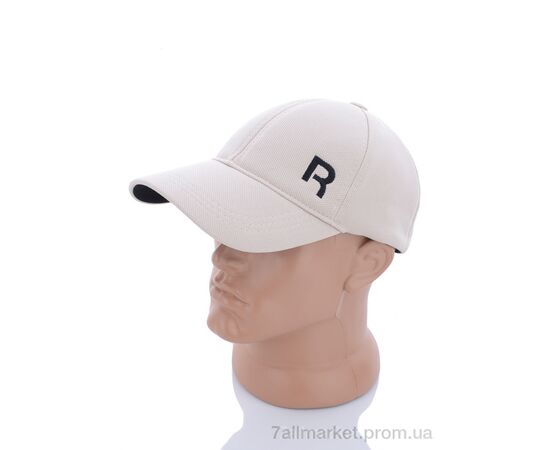 Кепка для чоловіків Весна/осінь Кепка трикотаж з вишивкою бежевий (3 шт. р.сіткаOne size) "VIOLA" недорого оптом від прямого постачальника, зображення 2