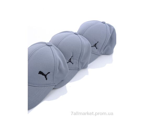 Кепка для чоловіків Весна/осінь Кепка трикотаж з вишивкою сірий (3 шт. р.сіткаOne size) "VIOLA" недорого оптом від прямого постачальника, зображення 3