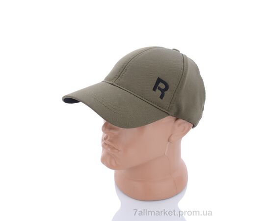 Кепка для чоловіків Весна/осінь Кепка трикотаж з вишивкою хакі (3 шт. р.сіткаOne size) "VIOLA" недорого оптом від прямого постачальника, зображення 2