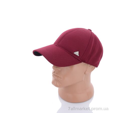 Кепка для чоловіків Весна/осінь Кепка трикотаж з залізкою бордовий (3 шт. р.сіткаOne size) "VIOLA" недорого оптом від прямого постачальника, зображення 2