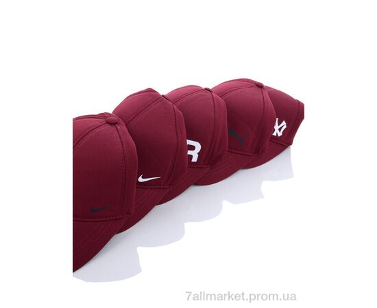 Кепка для чоловіків Весна/осінь Кепка трикотаж з накатом бордовий (3 шт. р.сіткаOne size) "VIOLA" недорого оптом від прямого постачальника, зображення 3