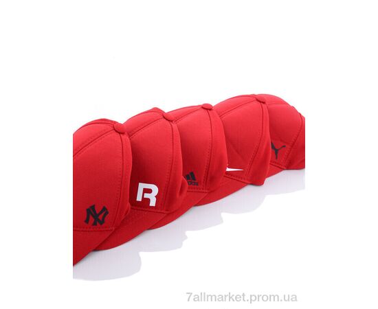 Кепка для чоловіків Весна/осінь Кепка трикотаж з накатом червоний (3 шт. р.сіткаOne size) "VIOLA" недорого оптом від прямого постачальника, зображення 3