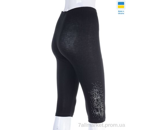 Фотография Бриджи женские Лето Бриджі каміння чорний норма (4 шт. р.сетка 44-50) "VIOLA" недорого оптом от прямого поставщика, изображение 2