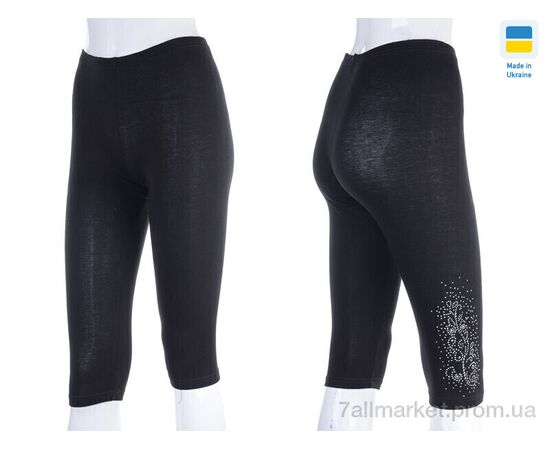 Фотография Бриджи женские Лето Бриджі каміння чорний батал (3 шт. р.сетка 50-56) "VIOLA" недорого оптом от прямого поставщика, изображение 3