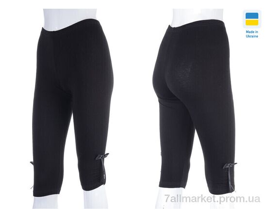 Фотография Бриджи женские Лето Бриджі атлас бант чорний супер-батал (3 шт. р.сетка 58-62) "VIOLA" недорого оптом от прямого поставщика, изображение 3