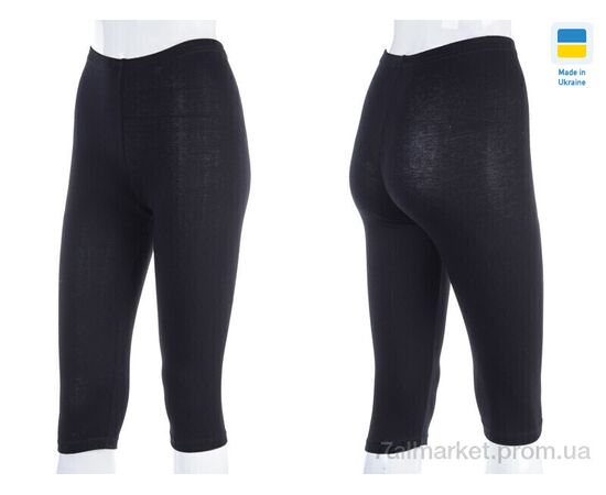 Фотография Бриджи женские Лето Бриджі віскоза чорний (4 шт. р.сетка 44-50) "VIOLA" недорого оптом от прямого поставщика, изображение 3