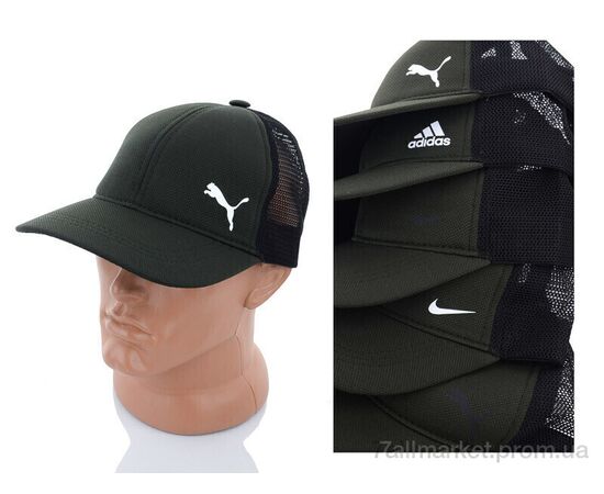Кепка для чоловіків Літо Кепка лакоста з сіткою та накатка 010 mix (3 шт. р.сіткаOne size) "VIOLA" недорого оптом від прямого постачальника, зображення 2