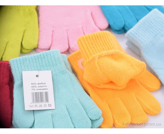 Фотография Перчатки для детей Зима 1731S mix (12 шт. р.сетка 1-2) "KUINH" недорого оптом от прямого поставщика, изображение 2