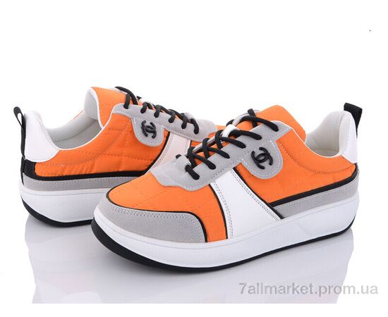 Кросівки жіночі модні Весна/осінь 197-159 orange (8 пар р.36-40) "Violeta" недорого оптом від прямого постачальника, зображення 2