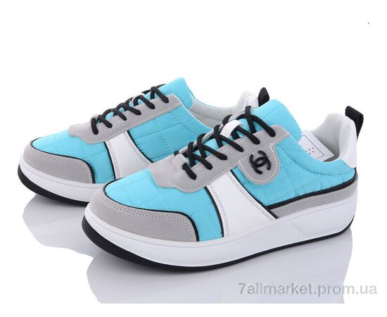 Кросівки жіночі модні Весна/осінь 197-159 blue (8 пар р.36-40) "Violeta" недорого оптом від прямого постачальника, зображення 2