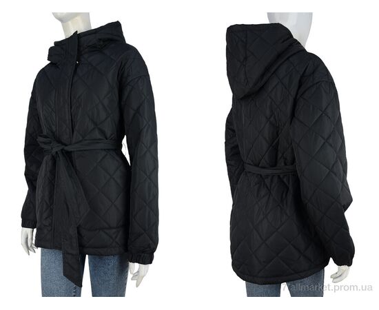 Куртка женская Весна/осень 1366 black (4 шт. р.сетка M-2XL) "Hope" недорого оптом от прямого поставщика, изображение 3 Фотография Куртка женская Весна/осень 1366 black (4 шт. р.сетка M-2XL) "Hope" недорого оптом от прямого поставщика, изображение 3