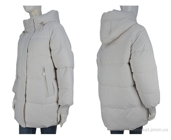 Куртка жіноча Зима 9159 beige (5 шт. р.сіткаS-2XL) "Hope" недорого оптом від прямого постачальника, зображення 3