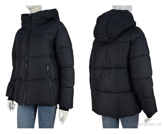 Куртка жіноча Зима 9127 black-5 (5 шт. р.сіткаS-2XL) "Hope" недорого оптом від прямого постачальника, зображення 3